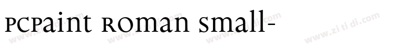 PCPaint Roman Small字体转换
